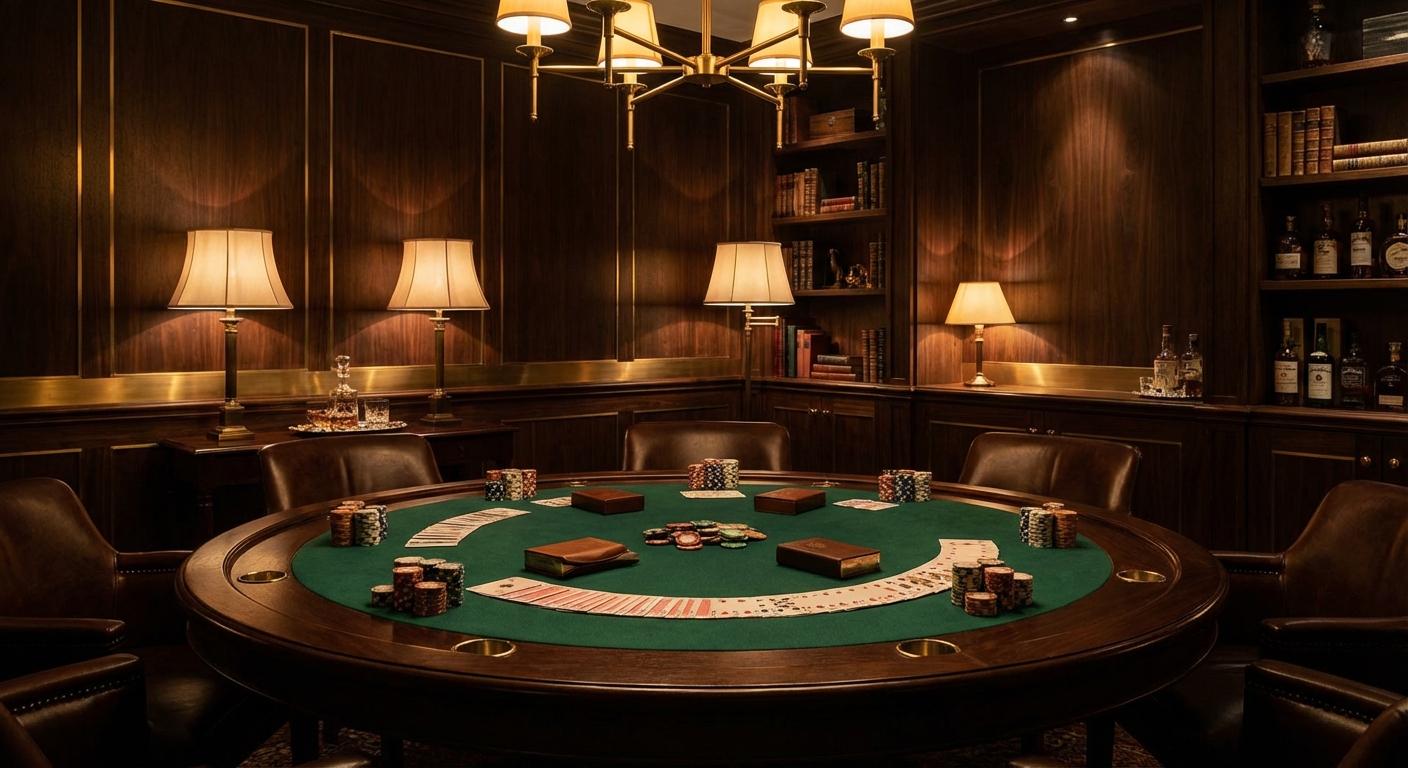 川越のポーカールーム UP TO POKER の店内